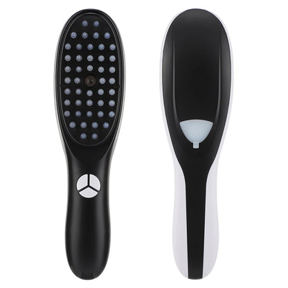Sonic Vibration Scalp Massager Light Therapy Head Massage Comb anti Hair Loss Anion Spray Hair Growth Brush Stress Relief