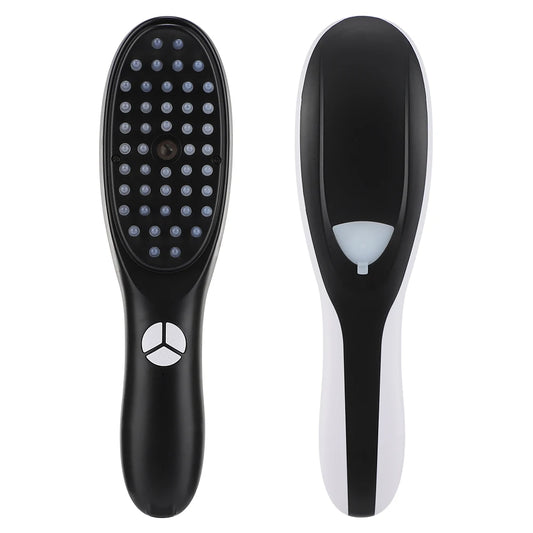 Sonic Vibration Scalp Massager Light Therapy Head Massage Comb anti Hair Loss Anion Spray Hair Growth Brush Stress Relief
